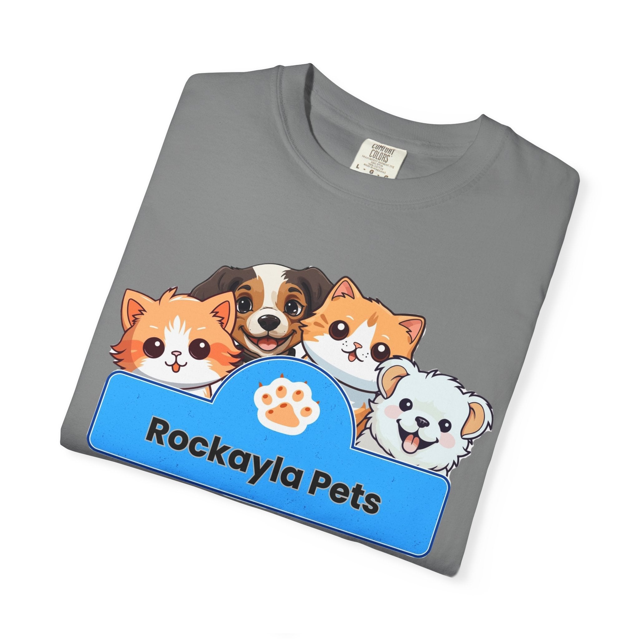 Rockayla Pets Cute Puppy & Kitten Graphic T-Shirt