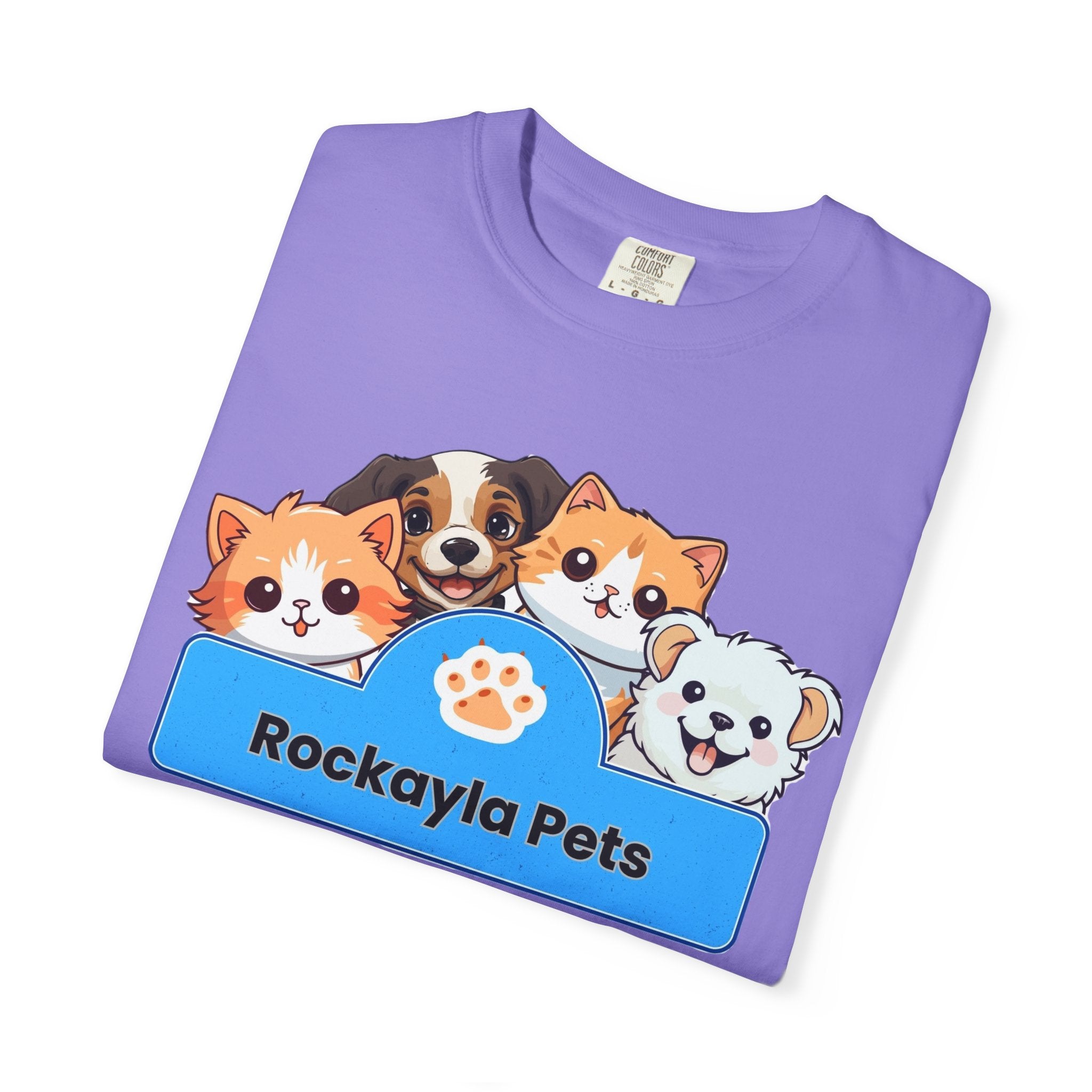 Rockayla Pets Cute Puppy & Kitten Graphic T-Shirt