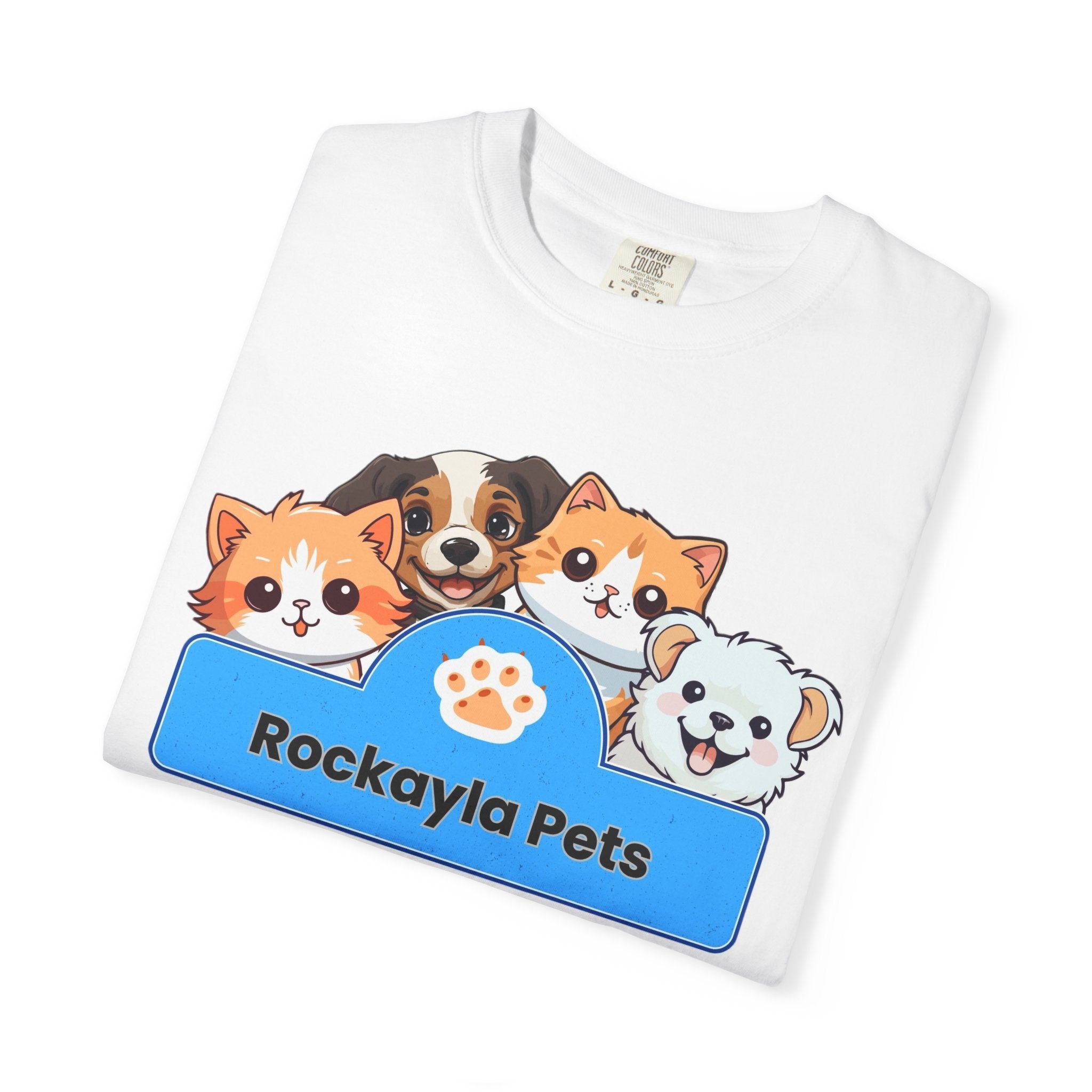 Rockayla Pets Cute Puppy & Kitten Graphic T-Shirt