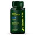 Weight Management supplement bottle with green cap and dark green L-carnitine label