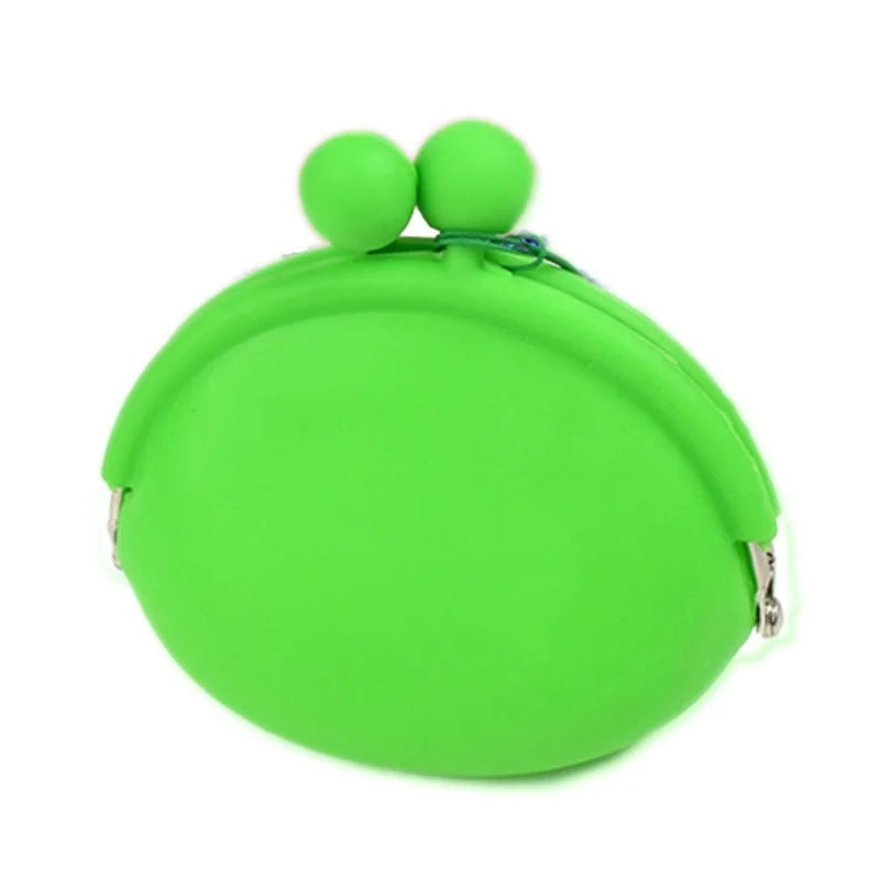 Bright green round-mouth waist treat pouch bag with two top loops and side clips
